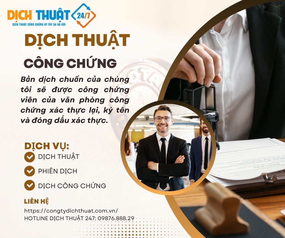 Dịch thuật công chứng giấy tờ
