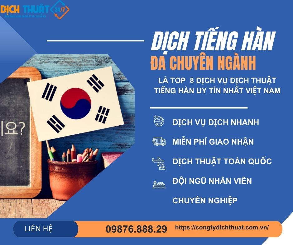 Tài liệu dịch tiếng Hàn