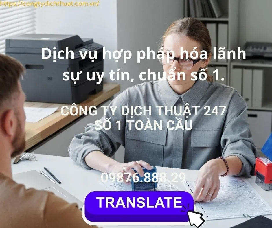 Chứng nhận lãnh sự tại Việt Nam