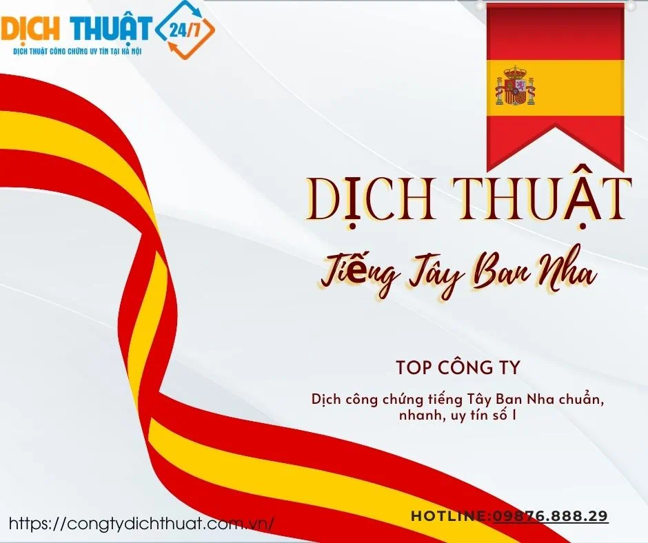 Báo giá dịch thuật tiếng Tây Ban Nha