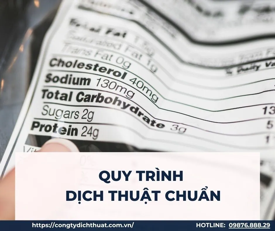 Quy trình dịch thuật nhãn sản phẩm