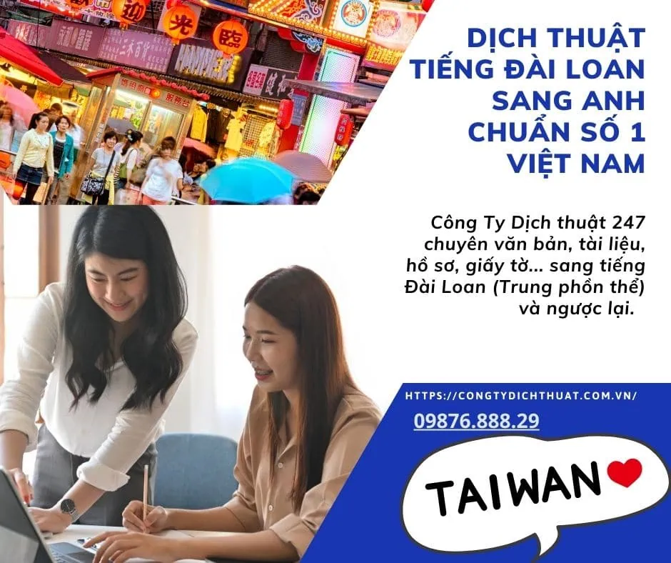 Quy trình Dịch thuật tiếng đài loan sang anh chuẩn 2025