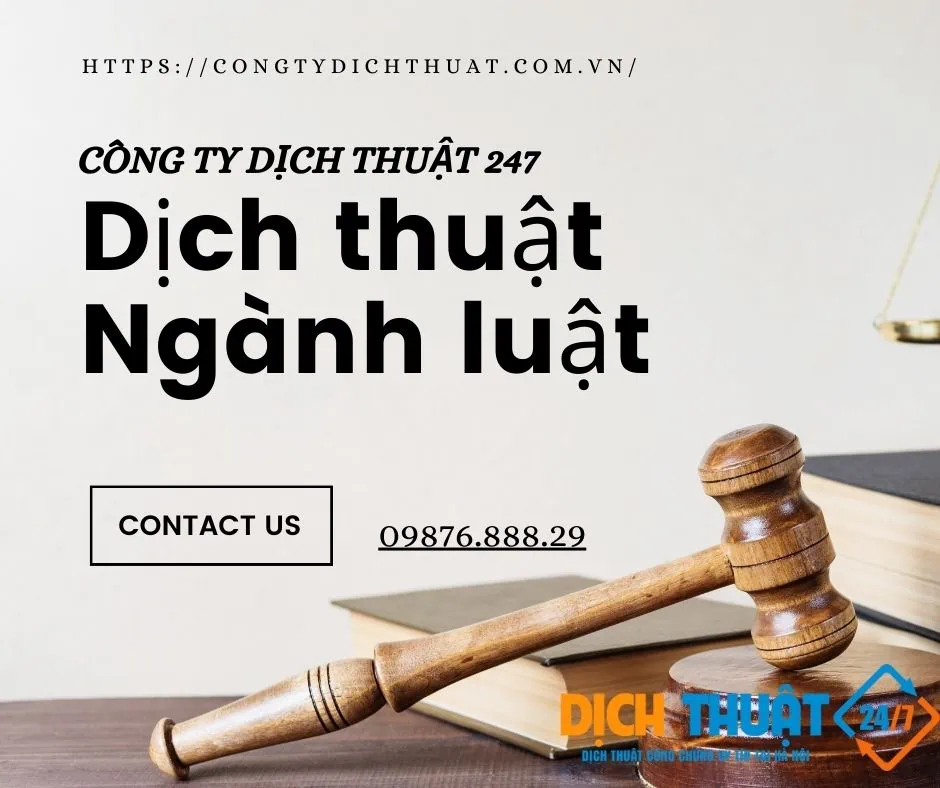 Dịch thuật tiếng anh ngành luật pháp